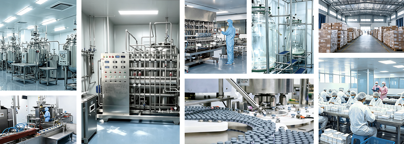 Anputide peptide manufacturing facility - cleanroom, production lines and warehouse